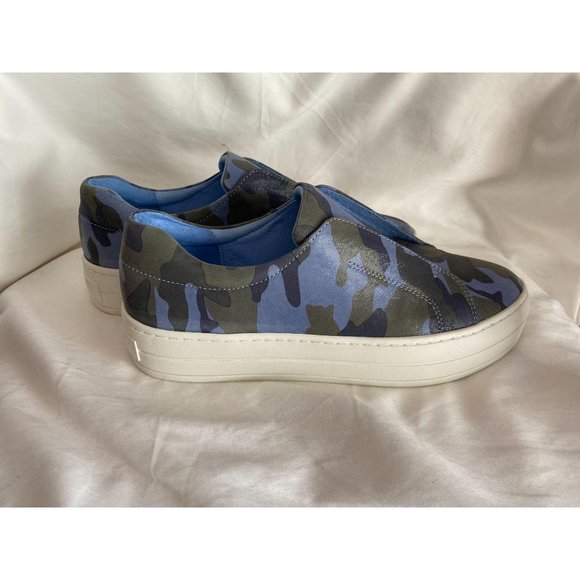 HEIDI SNEAKER BLUE CAMO LEATHER from J/Slides sz 7 - Picture 2 of 6